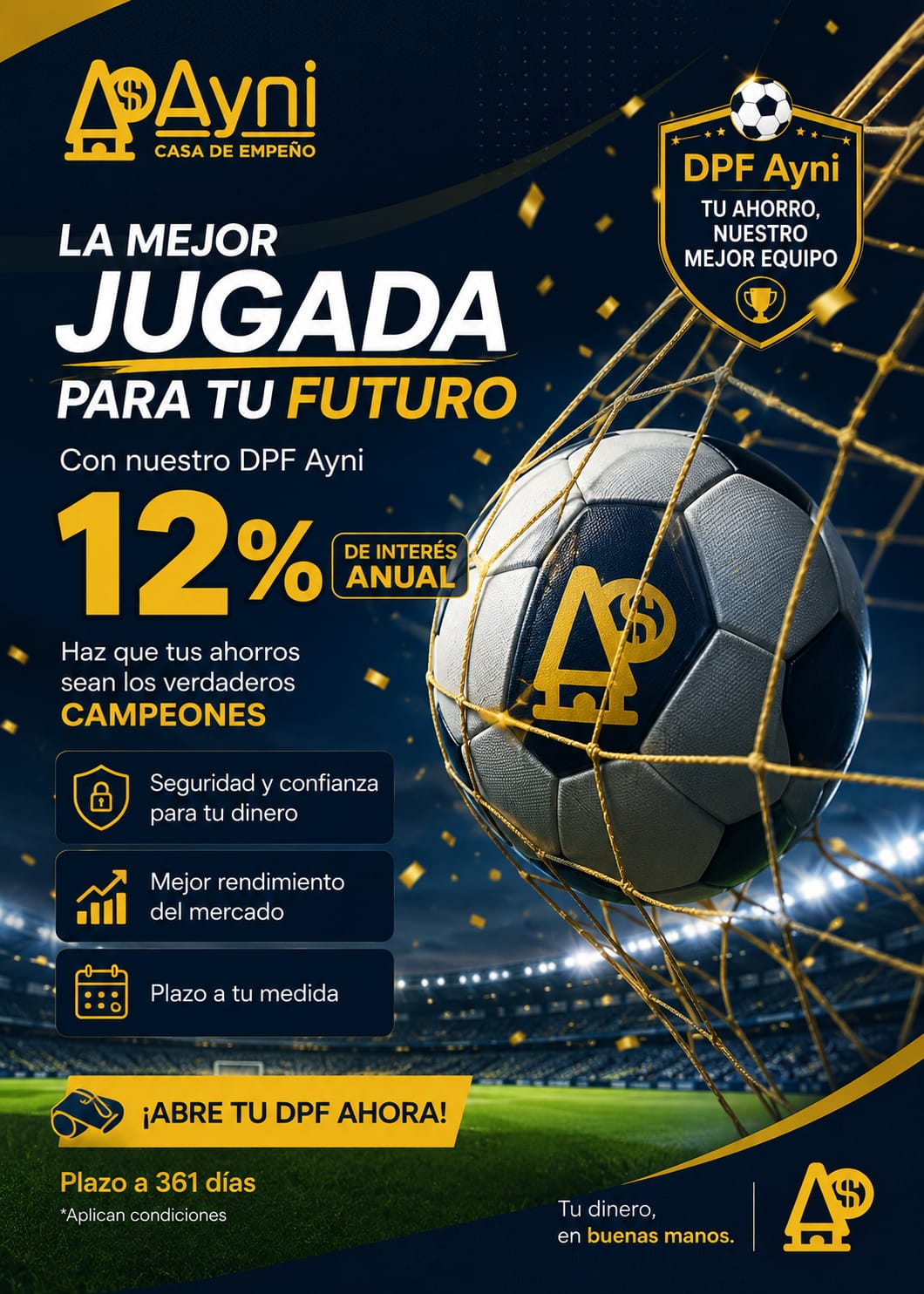 Depósito a Plazo Fijo Ayni - 12% interés anual